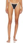 Низ бикини superdown Gianna Bikini Bottom, цвет Black & White - фото