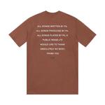 Футболка Supreme x PiL Tee Brown, коричневый - фото 2