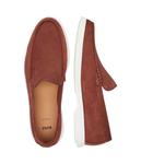 Кожаные мокасины бежевого цвета Boss, коричневый - фото 3