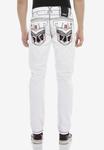 Джинсы с эффектными контрастными швами CIPO & BAXX, белый - фото 5