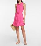 Мини-платье с оборками и завязками Heidi Klein, Raspberry - фото 2