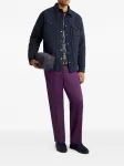 Брюки с прорезными карманами ETRO, фиолетовый - фото 2