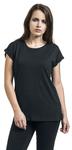 Футболка Urban Classics Ladies Extended Shoulder Tee, черный - фото 4