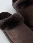 Овчинные мюли на платформе John Lewis, Brown - фото 4