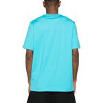 Футболка из хлопка с логотипом MSGM, синий - фото 5