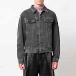 Куртка fw21 denim jacket slim fit version gray Off-White, мультиколор - фото 2