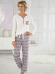 Wäschepur Пижама, цвет Weiß-Bedruckt - фото