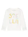 Футболка с логотипом Stella McCartney Kids, белый - фото
