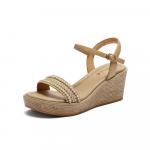 Сандалии с одной лямкой, женские Belle, априкот - фото 4