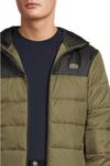 Куртка-пуховик Lacoste мужская Core Regular Fit Color Block, Olive/Black - фото 4
