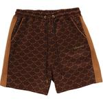 Bape College Monogram расслабленные шорты-свитшот A BATHING APE, черный - фото 3