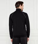 Куртка мужская Boss спортивная с контрастными полосками, черный - фото 3