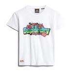 Футболка Superdry Cali Sticker Fitted, белый - фото 2