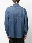 Джинсовая рубашка с длинными рукавами Alexander McQueen, синий - фото 4