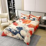 Erosebridal Комплект постельного белья, Orange Blue White - фото 2