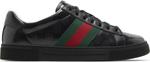 Кроссовки Gucci Ace 'GG Crystal Canvas - Black', черный - фото