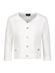 Вязаный кардиган monari, белый - фото
