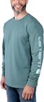 Лонгслив Carhartt Logo Longsleeve, цвет Turquoise - фото 3