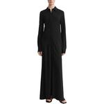 Макси-платье-рубашка TOTEME, черный - фото 3