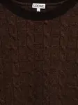 Свитер с круглым вырезом Loewe, коричневый - фото 3