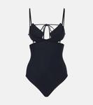 Купальник с вырезом Nensi Dojaka, черный - фото