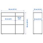 Открытое хранилище VIHALS IKEA, 95x37x90 см, белый - фото 6