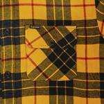 Рубашка Supreme Quilted Plaid Shirt Yellow, желтый - фото 3