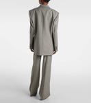 Шерстяной блейзер свободного кроя Magda Butrym, серый - фото 3