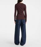 Топ-джерси Delphi Agolde, Raisin - фото 3