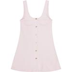 Мини-платье без рукавов GANNI, розовый - фото