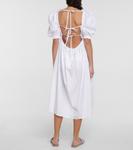 Платье миди из хлопка Miu Miu, Bianco - фото 3