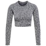 Футболка с длинным рукавом Hummel PI Crop Seamless, серый - фото