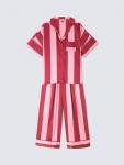 Комплект пижамы Block Stripe Satin Their Nibs, Pink - фото 4