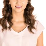 Swarovski Серьги "Растопят сердце" женские белые - фото 4