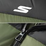 Пуховик Unisex Skechers, черный/зеленый - фото 7