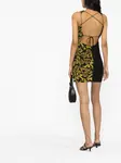 Платье мини с принтом Sketch Couture Versace Jeans Couture, черный - фото 4