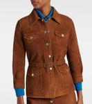 Замшевая рубашка Prada, Tabacco - фото 6