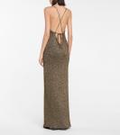 Платье-комбинация из эластичного трикотажа Ganni, Mole - фото 3