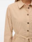 Платье-рубашка VERO MODA VMELLY, Light beige/Dark beige - фото 3
