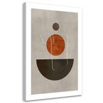 Картина арт-принт KUNSTLOFT Minimalist Shapes, оранжевый - фото