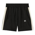 Шорты Palm Angels Monogram Track 'Black/Butter', черный - фото 2