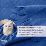 Флисовое одеяло wometo wave (16er-Set), синий - фото 3