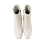 Ботинки женские COMELY на каблуке 8,5 см, экрю (с меховой подкладкой) - фото 11