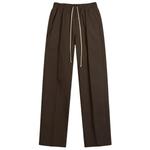 Брюки Dietrich из плотного хлопкового поплина с завязками Rick Owens, черный - фото