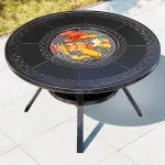 Стол-гриль Green Water круглый, 140 см + 4 предмета - фото 2