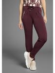 Брюки-джоггеры бордового цвета Laura Scott - фото 4
