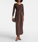 Платье макси с поясом Kaiser Max Mara, Caffe - фото 2