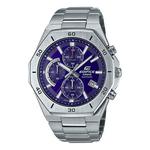 Часы Men's CASIO EDIFICE CASIO 100m Waterproof Shockproof Blue Dial Stainless Steel Strap Watch Analog Mens, синий - фото
