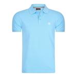 Поло из плотной ткани пике Cappuccino Italia, синий - фото