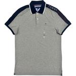 Мужская поло Tommy Hilfiger, светло-серый - фото